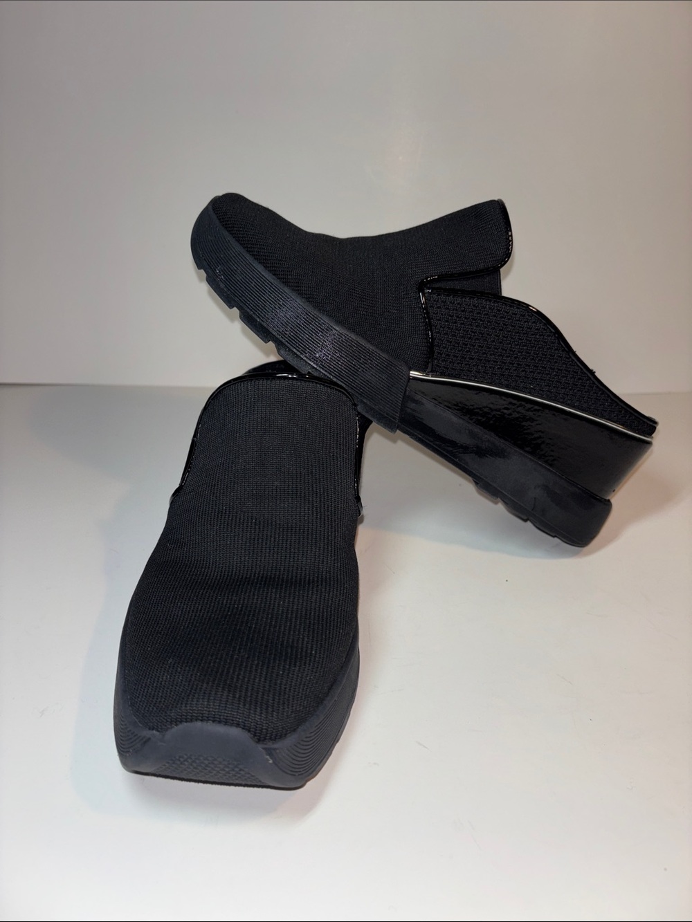 Black Slip-On Clog Mules - Comfortable Everyday Wear